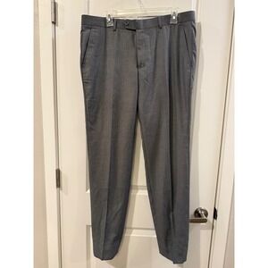Giorgio Fiorelli Mens Grey Flat Front Dress Pants Slacks G45001 Size 34x31